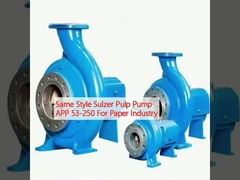 Pumpas de celulosa de Sulzer de mismo estilo APP 53-250 para la industria del papel